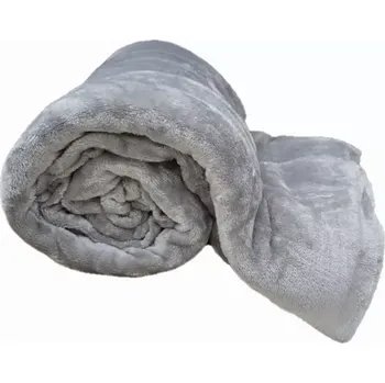 deka AKCE NA ÚNOR 2026 ! MIKROPLYŠOVÁ DEKA 200x230 cm – SVĚTLE ŠEDÁ