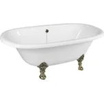 Polysan REGATA volně stojící vana 175x85x61cm, nohy bronz, bílá - 10121