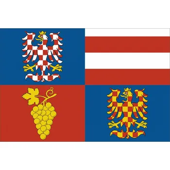 Vlajka Jihomoravský kraj vlaječka - 11 x 16 cm - nasunutí, zavěšení