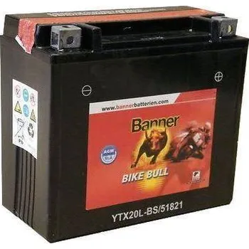 Auto-moto Motobaterie Banner Bike Bull 12V, YTX20L-BS, 18Ah, 250A, AGM 175x87x155