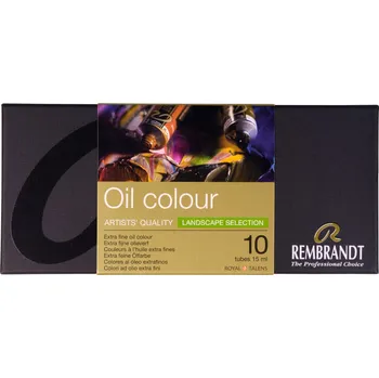 Olejová barva Sada profesionálních olejových barev Rembrandt 10 x 15 ml - Landscape