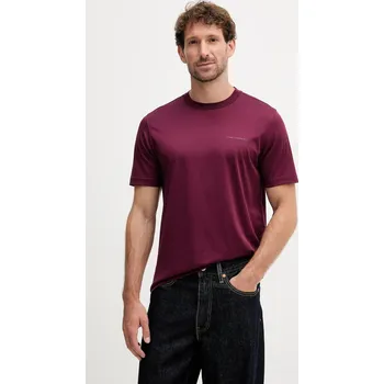 Pánské tričko Bavlněné tričko Karl Lagerfeld 554200.755002 burgundské 83X, vel. S