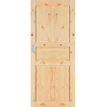 Interiérové dveře ArchoD Posuvné dveře na stěnu dřevěné sukaté z borovice SK Country 3K