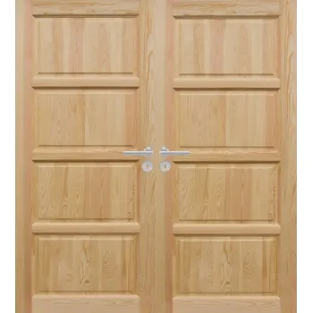Interiérové dveře ArchoD Dvoukřídlé dřevěné dveře dýhované z borovice Triada