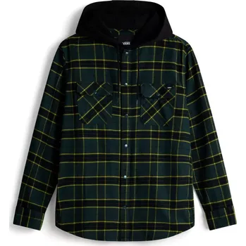 Pánská košile košile s dlouhým rukávem pánské VANS MN PARKWAY II Green Gables/Black - XS