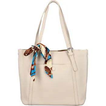 Kabelka Stylová dámská koženková kabelka na rameno Finlay, krémová