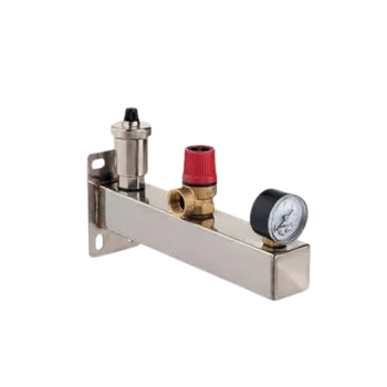 Bezpečnostní nerezová skupina 3 bary pro kotle na pevná paliva