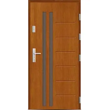 Vchodové dveře ArchoD Venkovní vchodové dřevěné dveře Deskové DP-76 Luiza