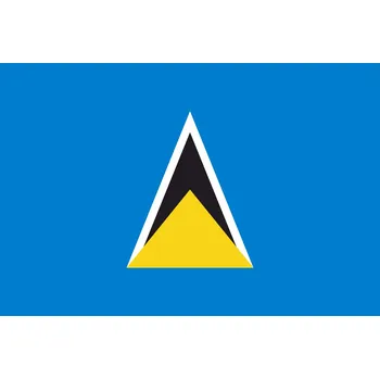 Vlajka Svatá Lucie vlajka - 30 x 45 cm - tunel, karabina