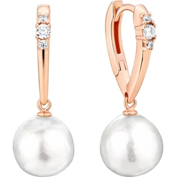 Náušnice Gaura Pearls Náušnice s 11 mm Kasumi perlou Elenia Gold - stříbro 925/1000 SK25483GEL/W Zlatá Bílá