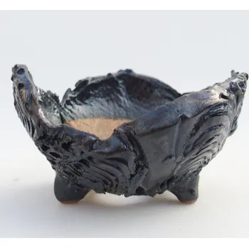 Květináč Keramická Skořápka 9,5 x 9,5 x 6 cm modrá