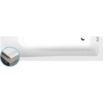 Vana Polysan LISA SLIM obdélníková vana 170x70x47cm, bílá - 87111S