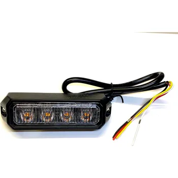 Maják KMR ECE R65 4LED 12/24V 12W oranžové