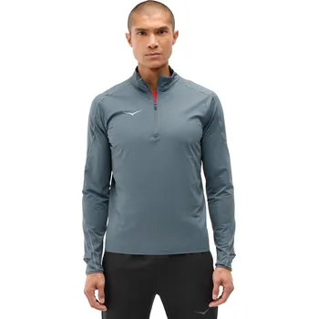 Pánská mikina Hoka GlideTech Quarter Zip M 1164156-FDDN - faded navy S