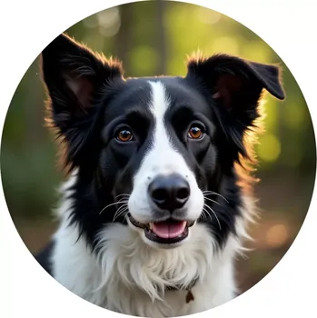 Jedlá dekorace na dort Obrázek Jedlý papír na dort Pes Border kolie