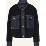 Luisa Cerano Dámská Plyšová Bunda, tmavě modrá, 38