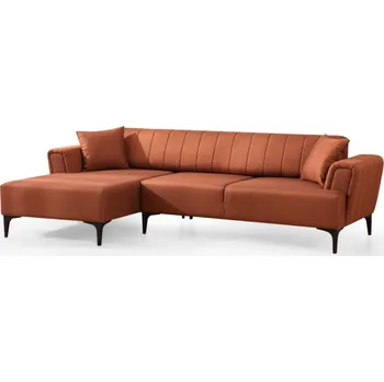 Sedací souprava Rohová sedací souprava Hamlet 270 cm cihlová levá