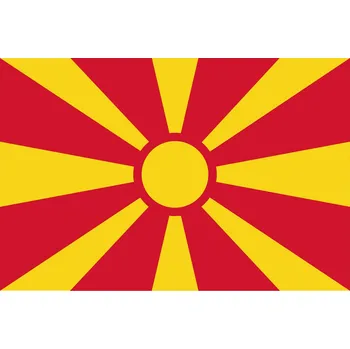 Vlajka Makedonie vlajka - 30 x 45 cm - tunel, karabina