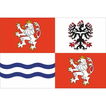 Vlajka Vlajka Středočeského kraje vlajka - 30 x 45 cm - tunel, karabina