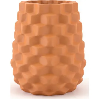 Váza HUKA HexaVase váza designová 20 cm Barva: Burnt Orange