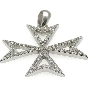 Přívěsek Šperky Jan Kos Jan Kos jewellery Stříbrný přívěsek maltézský kříž 12113827