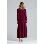 FIGL Večerní šaty M604 Bordó Regular Fit S