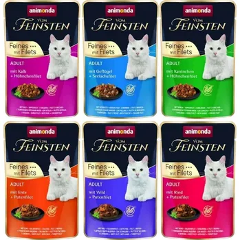 Krmivo pro kočku ANIMONDA Cat Vom Feinsten Adult Mix příchutí 12x85g