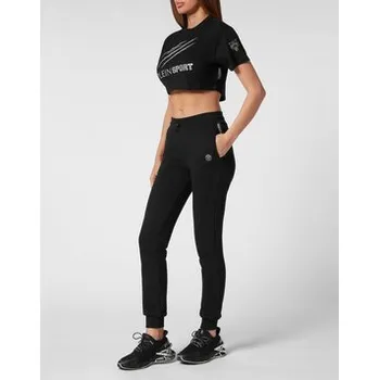 Pánské kalhoty Plein Sport Joggers kalhoty 12991 Černá Regular Fit S