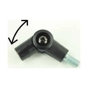 Zrcátko pro motocykl Nastavitelný adaptér na zrcátka, M10R, černá, 1ks