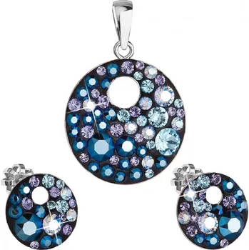 Šperk Sada šperků s krystaly Swarovski 39148.3 blue style