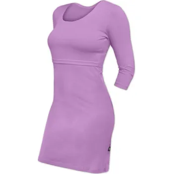 Těhotenské šaty Kojicí šaty Elena, 3/4 rukáv, levandulově fialové S/M