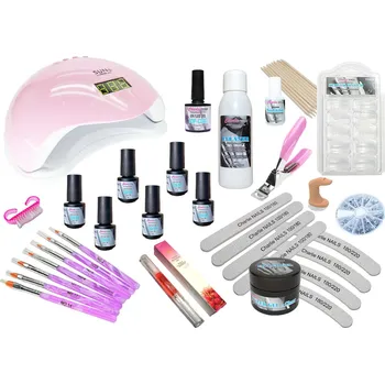 Startovací sada na nehty Hybrid Charlie 48W růžová