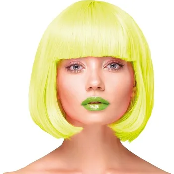 Karnevalová paruka Paruka rovné krátké neonově žluté vlasy