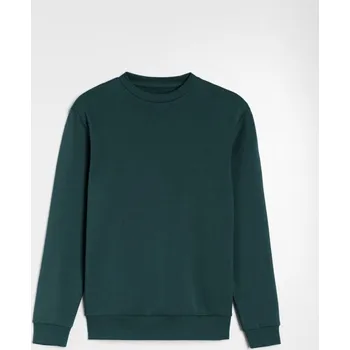 Pánská mikina Sinsay - Mikina s dlouhým rukávem - zelená - 2324O-67X - 2324O-67X-2XL