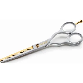 Kadeřnické nůžky Kiepe Luxury Series - profesionální efilační nůžky 2447,55 - 5,5 "- White/Gold - bílo/zlaté
