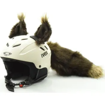 Velforia Ozdoba na helmu – Veverka (tmavě hnědá)