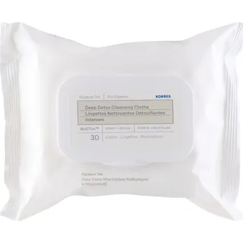 Korres Olympus Tea čisticí a odličovací ubrousky 30 ks