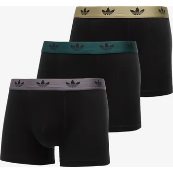 Pánské spodní prádlo Boxerky adidas Trunk 3-Pack Black M
