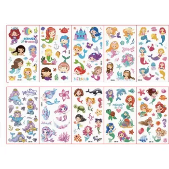 Odstranitelné tetování Dětské dočasné tetování - MOŘSKÉ PANNY 6 (Značka: SPADABRAVO)