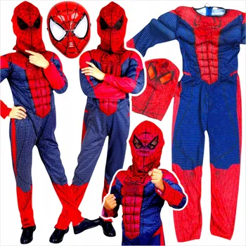 Karnevalový kostým CHLAPECKÝ KOSTÝM Spiderman KOSTÝM SPIDERMANA S RŮZNÝMI SVALY + MASKA