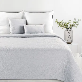 Přehoz na lůžko Přehoz na postel PENSA stříbrná 220x240 cm Mybesthome
