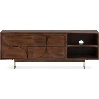 Televizní stolek Hnědý TV stolek z mangového dřeva 145x55x40 cm Trisha – MOME ID_1820632