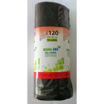 Pytle na odpadky Pytle na odpad EKO 120L – extra silné – 10 kusů černé