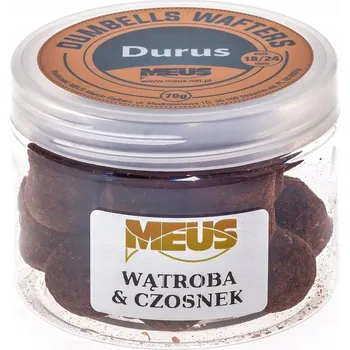 Boilies Nástraha Meus Dumbells Wafters Durus 18/24mm - Játra Česnek