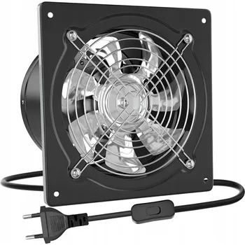 Domácí ventilátor Osový ventilátor nástěnný fi 150 mm TICHÝ VÝKONNÝ