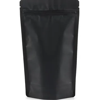 Sáček na potraviny Doypack ZIP | černý mat | recyklovatelný obsah 100ml (85 × 140 + 50mm)