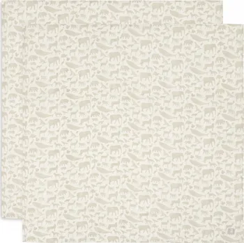 Plena Jollein Pleny zavinovací 2 ks 115x115 cm Animals Nougat