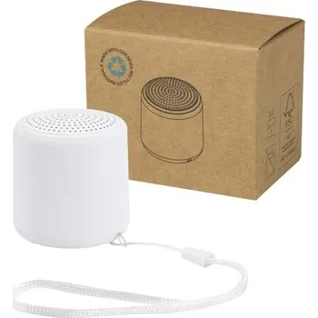 Bluetooth reproduktor Velkis 3W bezdrátový reproduktor s technologií Bluetooth® z recyklovaného plastu - Bílá