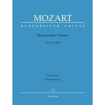 W.A. Mozart: Misericordias Domini K.222/205a (noty na klavír, zpěv)