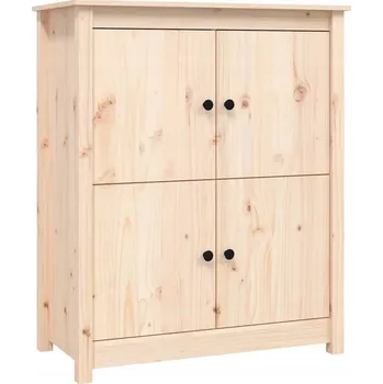 Komoda Minimalistická dřevěná skříňka z masivního borovicového dřeva, 83x41,5x100 cm